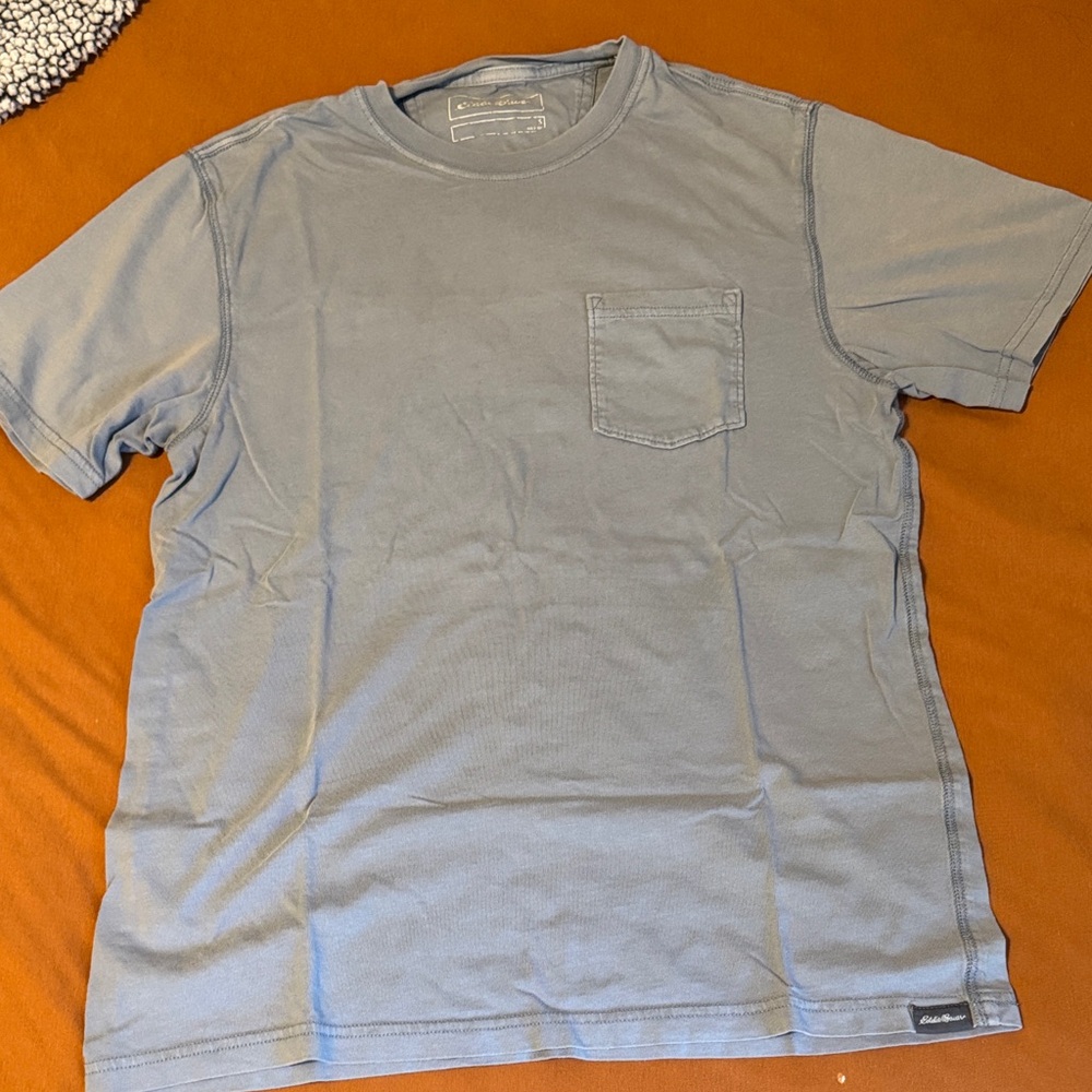 Men's Gray T-Shirt with Pocket